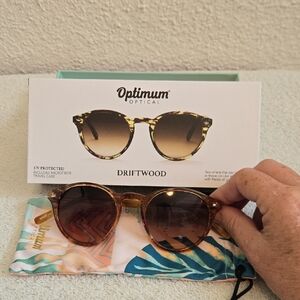 Optimum Optical Driftwood Sunglasses NWOT